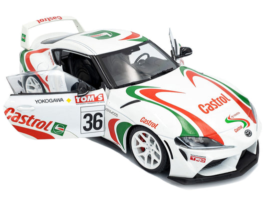 2024 Toyota GR Supra #36 "Toyota Racing Tribute" White with Green and Red Graphics 1/18 Diecast Model Car by Solido