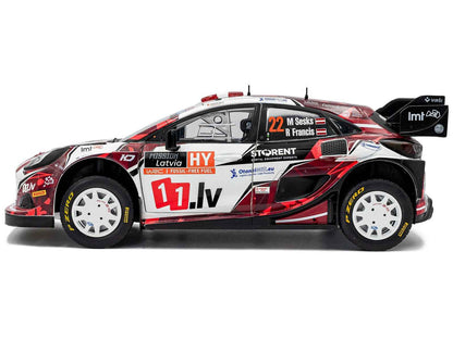 Ford Puma Rally1 #22 Martins Sesks - Renars Francis "Rally Latvia" (2024) "Competition" Series 1/18 Diecast Model Car by Solido