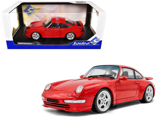 1997 Porsche 911 (993) Carrera RS Guards Red 1/18 Diecast Model Car by Solido