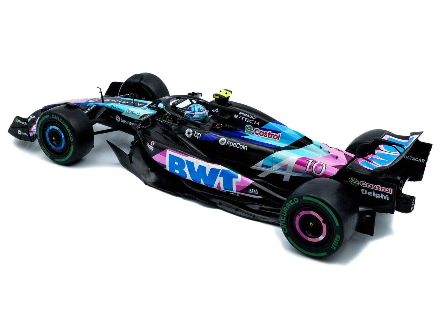 Alpine A524 #10 Pierre Gasly "BWT" 3rd Place Formula One F1 "Sao Paulo GP" (2024) "Competition" Series 1/18 Diecast Model Car by Solido