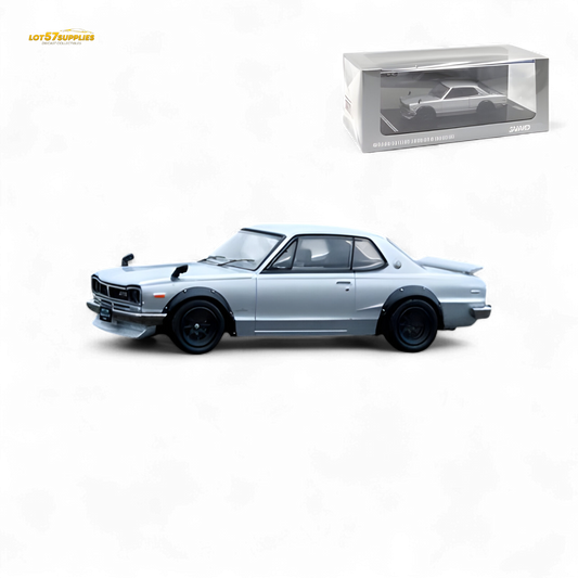 Inno64 Nissan Skyline 2000GT-R (KPGC10) Silver 1:64 - Evergreen Kings