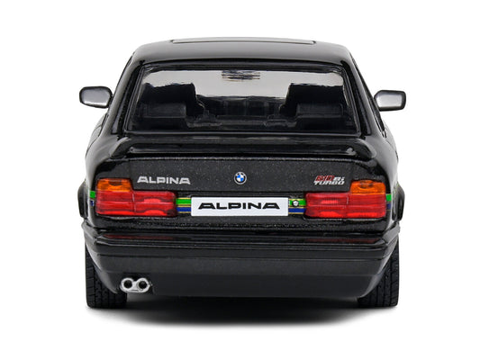 1994 BMW E34 Alpina B10 BiTurbo Black Metallic with Green Graphics 1/43 Diecast Model Car by Solido