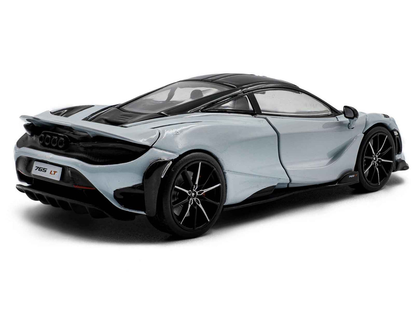 2020 McLaren 765LT Ceramic Gray with Black Top 1/43 Diecast Model Car by Solido