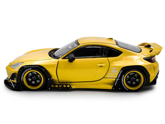 2022 Toyota Pandem GR86 Yellow 1/43 Diecast Model Car by Solido