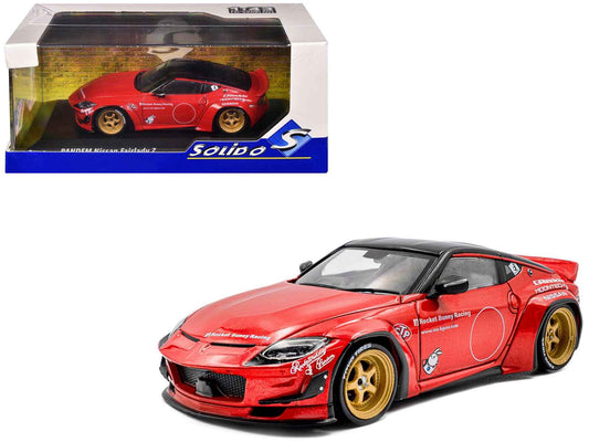 2022 Nissan Pandem Fairlady Z RHD (Right Hand Drive) Red Metallic with Black Top 1/43 Diecast Model Car by Solido