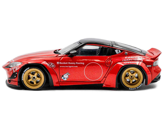 2022 Nissan Pandem Fairlady Z RHD (Right Hand Drive) Red Metallic with Black Top 1/43 Diecast Model Car by Solido