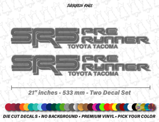 SR5 PreRunner Custom Truck Bedside Decals for Toyota Tacoma