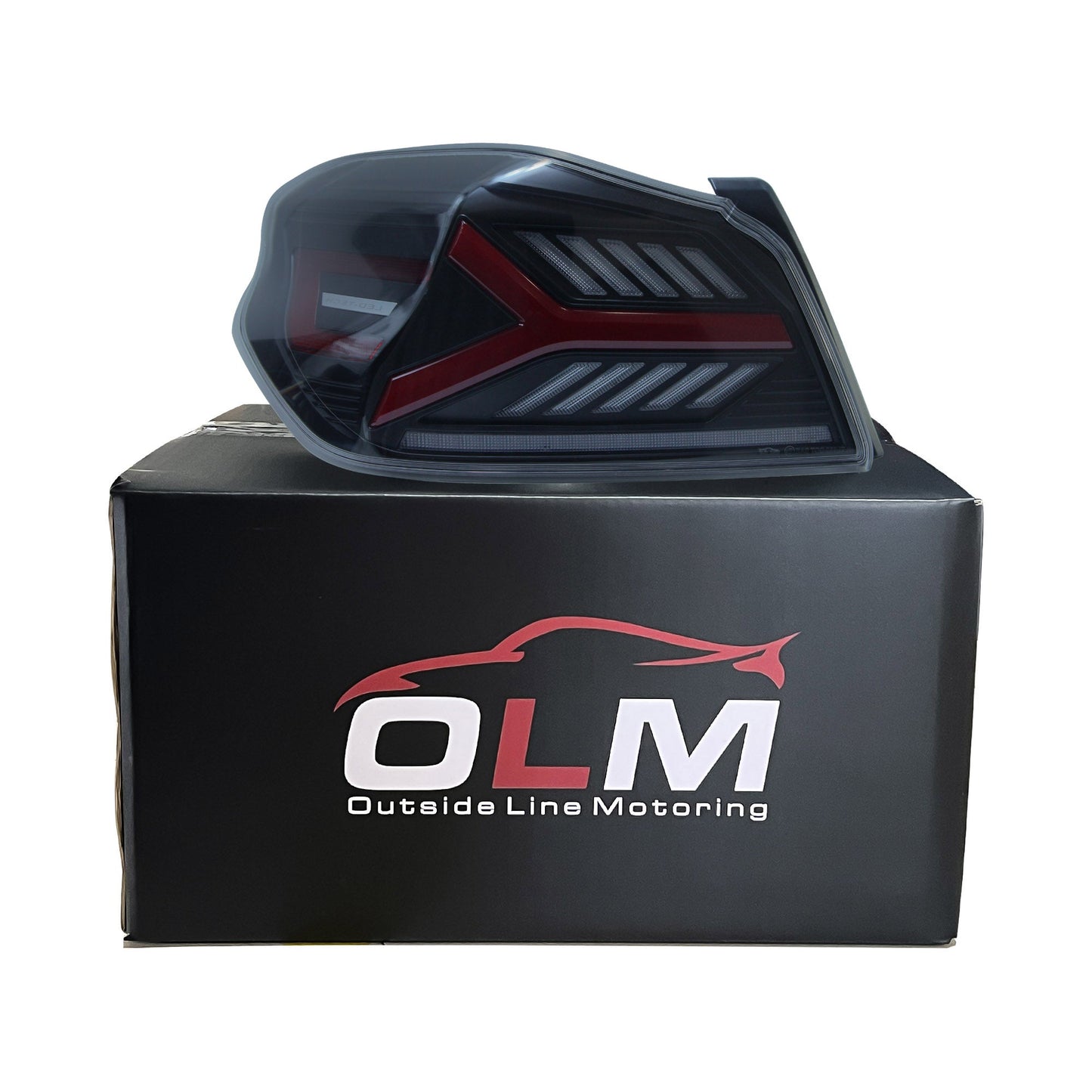 OLM Y-Spec LED Taillights (Smoke Lens  Red Optic) - 2015-2021 WRX / STI - Evergreen Kings