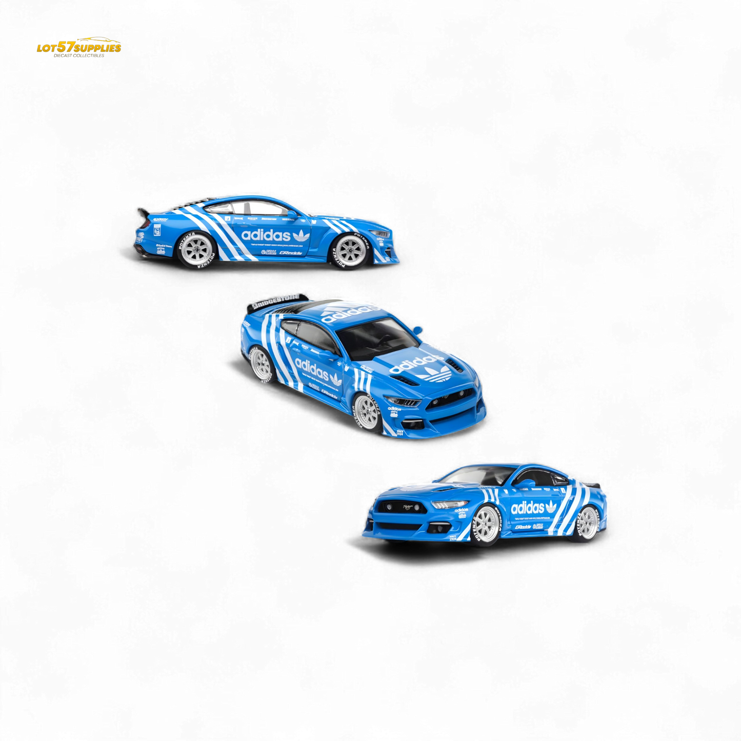 Liberty64 Ford Mustang GT Widebody Modified 1:64 - Evergreen Kings