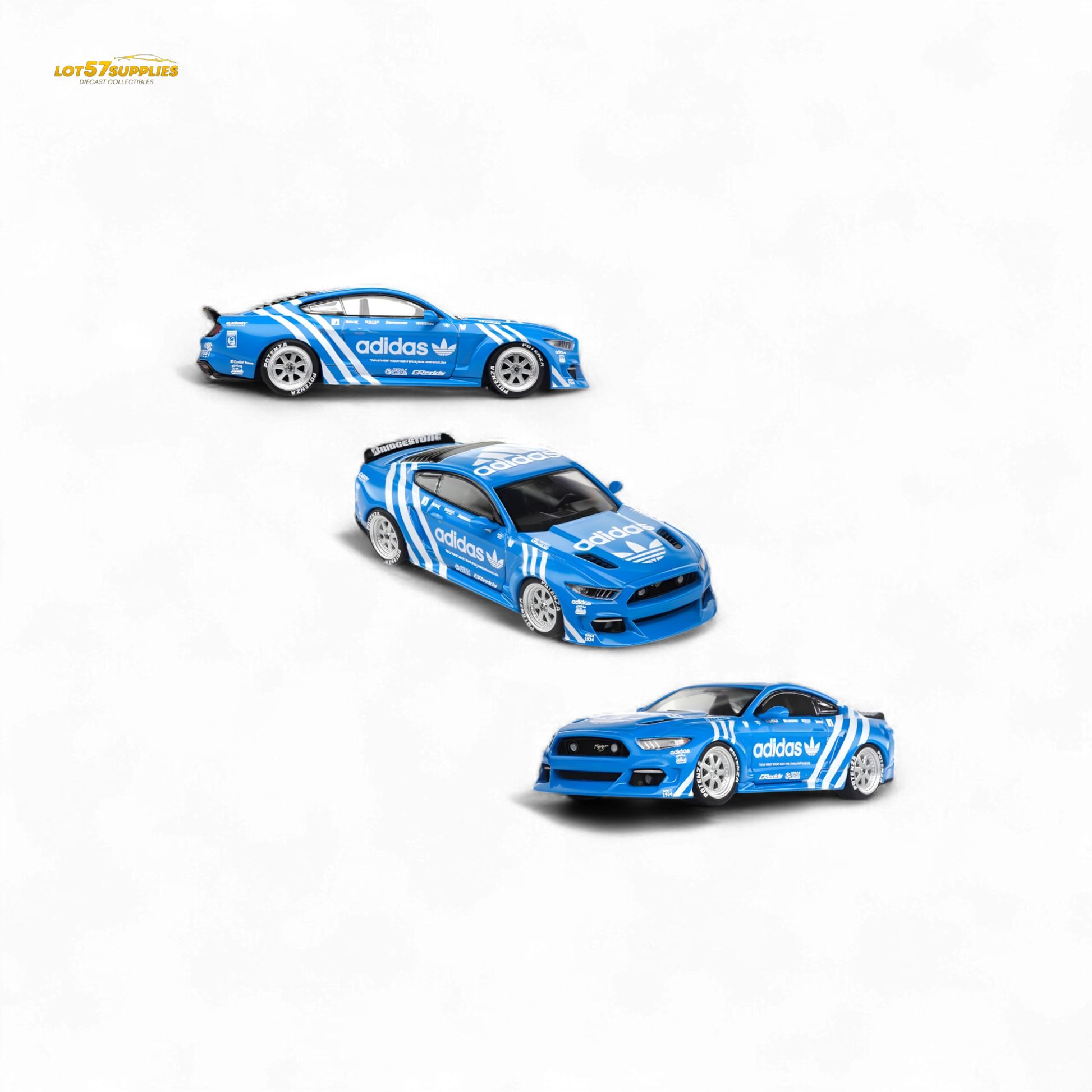 Liberty64 Ford Mustang GT Widebody Modified 1:64 - Evergreen Kings