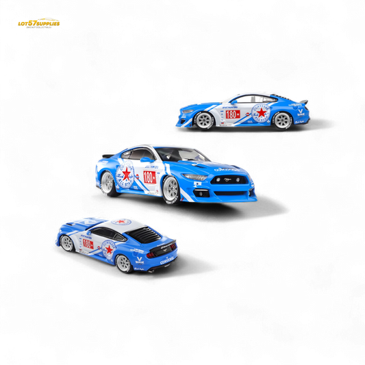 Liberty64 Ford Mustang GT Widebody Converse 1:64 - Evergreen Kings