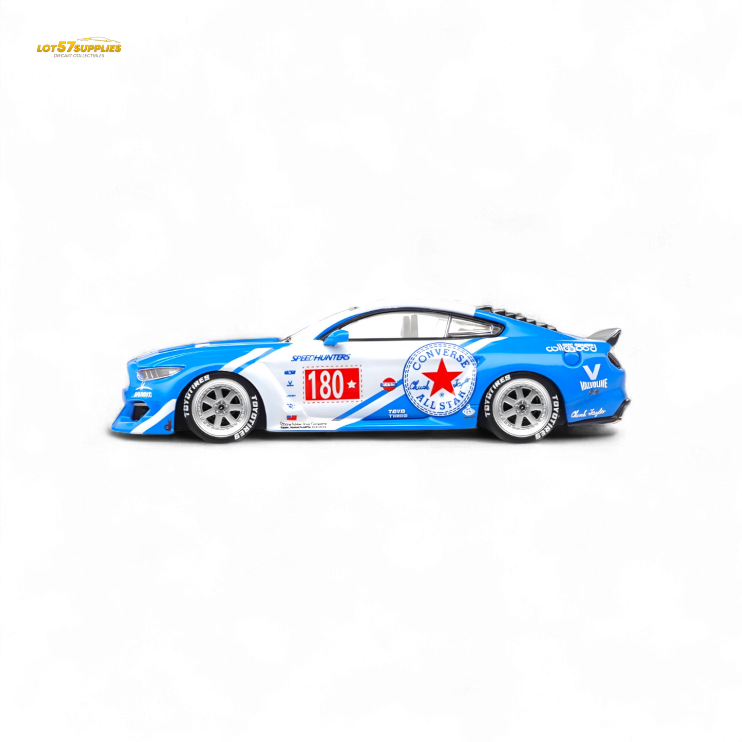Liberty64 Ford Mustang GT Widebody Converse 1:64 - Evergreen Kings