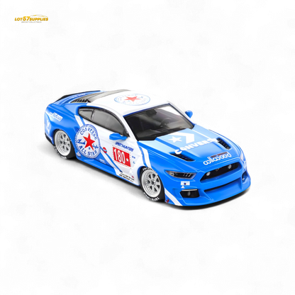 Liberty64 Ford Mustang GT Widebody Converse 1:64 - Evergreen Kings