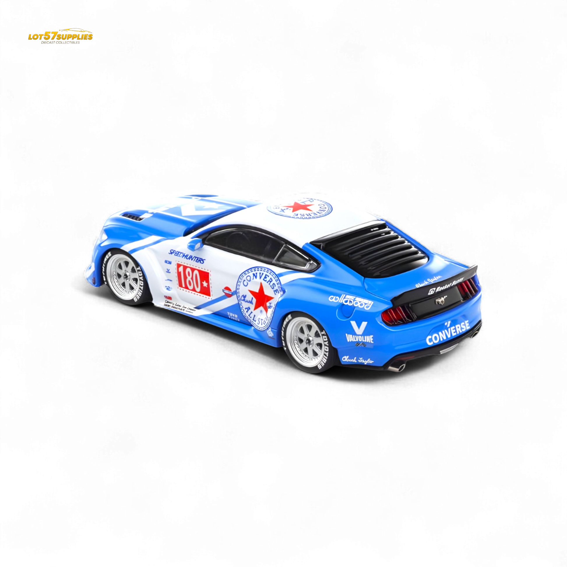 Liberty64 Ford Mustang GT Widebody Converse 1:64 - Evergreen Kings