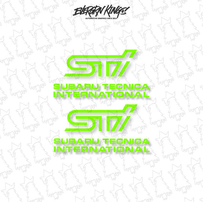 WRX STI Fog Light Cover Decals