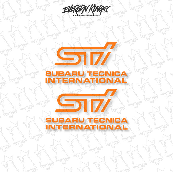 WRX STI Fog Light Cover Decals