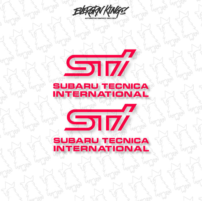 WRX STI Fog Light Cover Decals