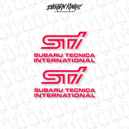 WRX STI Fog Light Cover Decals