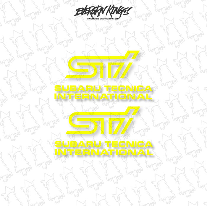 WRX STI Fog Light Cover Decals