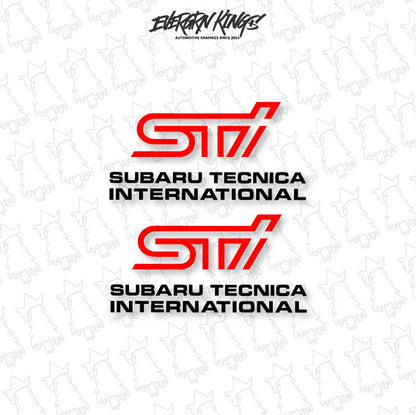 WRX STI Fog Light Cover Decals