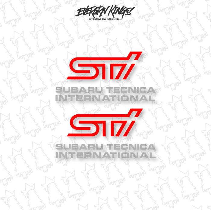 WRX STI Fog Light Cover Decals