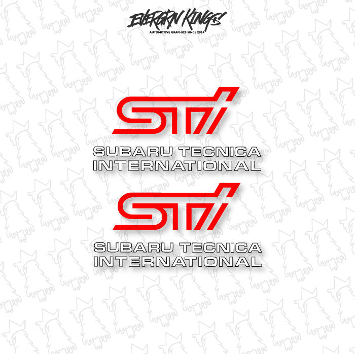 WRX STI Fog Light Cover Decals