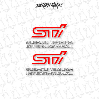 WRX STI Fog Light Cover Decals