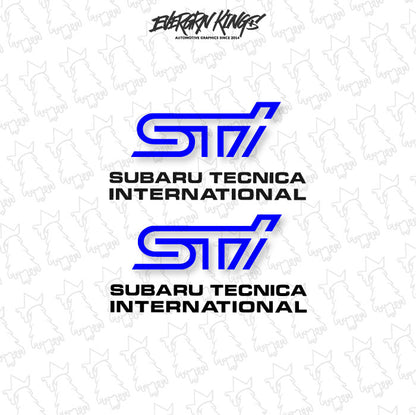 WRX STI Fog Light Cover Decals