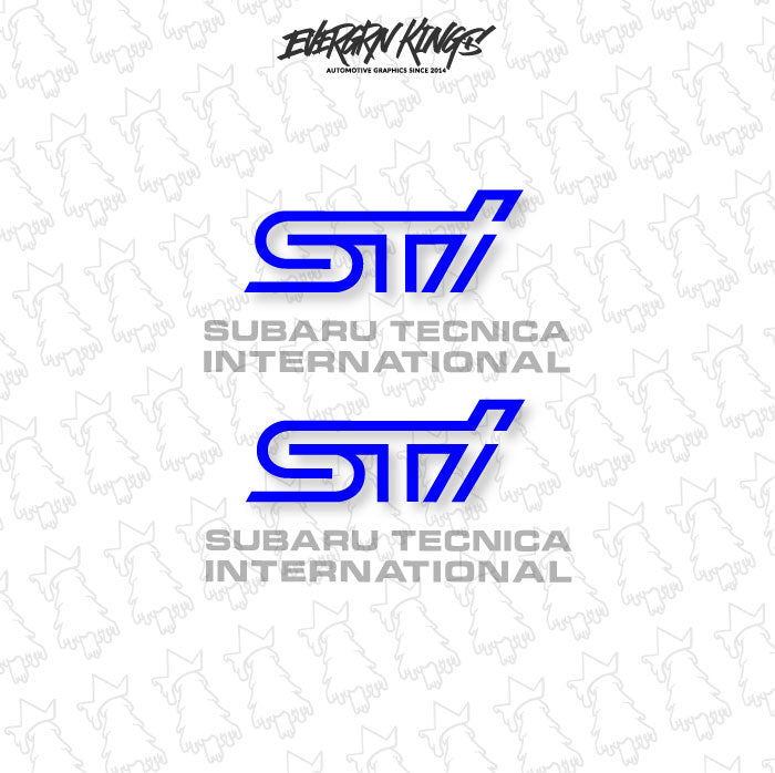 WRX STI Fog Light Cover Decals