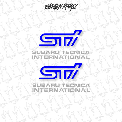 WRX STI Fog Light Cover Decals