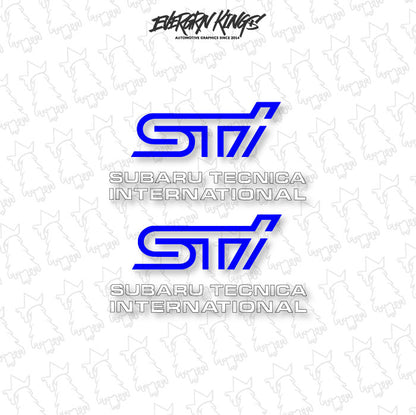 WRX STI Fog Light Cover Decals