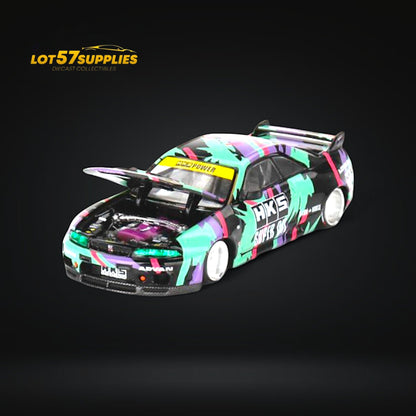 Mini GT Nissan Skyline GT-R R33 HKS Livery 1:64 - Evergreen Kings