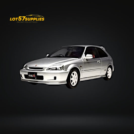 MOTORHELIX Honda Civic Type-R EK9 Silver 1:18 - Evergreen Kings