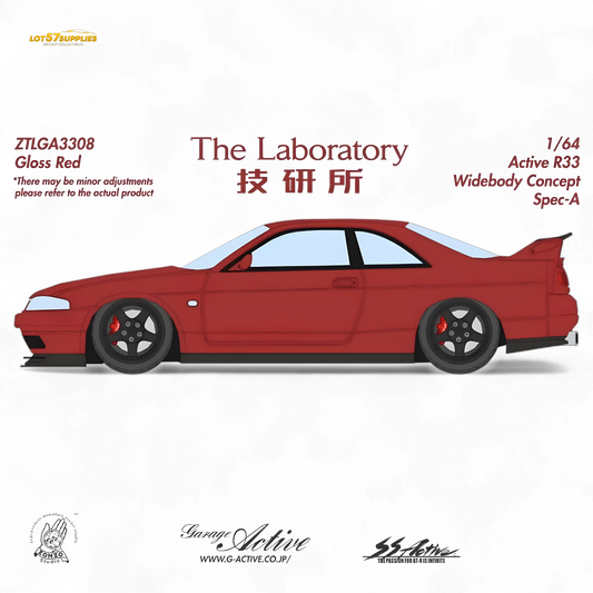 The Laboratory x ZONZO Nissan R33 Widebody ZTLGA3308 1:64 - Evergreen Kings