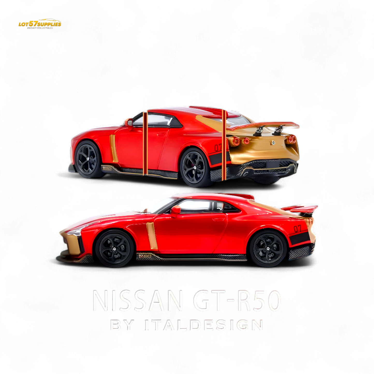 INNO64 Nissan R50 GT-R Red 1:64 - Evergreen Kings