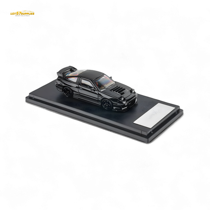 Metallic black Nissan MicroTurbo 180SX Type X diecast car by MIYABI, 1:64 scale, detailed model from Lot57Supplies Diecast Shop