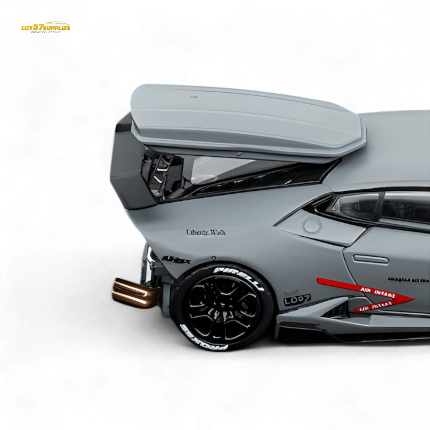 Gray Lamborghini LP610-4 diecast model by FindClassically, detailed 1:64 scale replica from Lot57Supplies Diecast Shop.