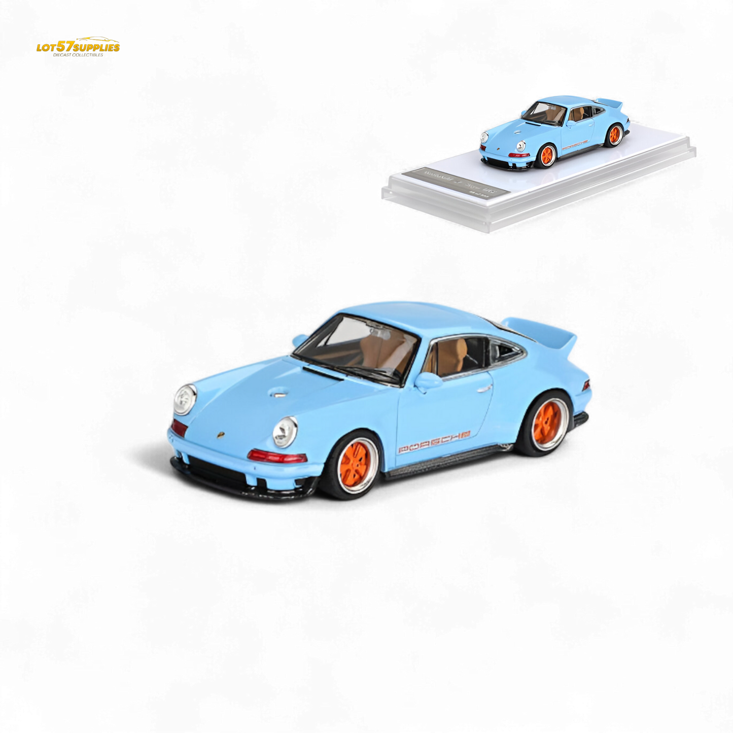 Zincit Model Porsche 911 Singer DLS Gulf Blue 1:64 - Evergreen Kings