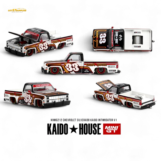 (Pre-Order) Kaido House Chevrolet Silverado Intimidator V1 1:64 - Evergreen Kings