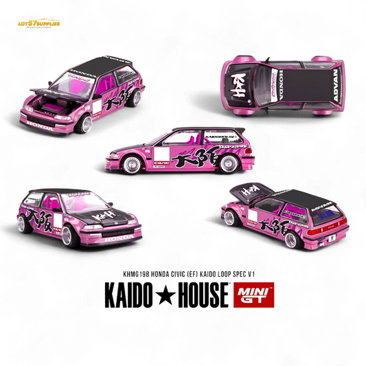 (Pre-Order) Kaido House Honda Civic EF Kaido Loop Spec V1 1:64 - Evergreen Kings