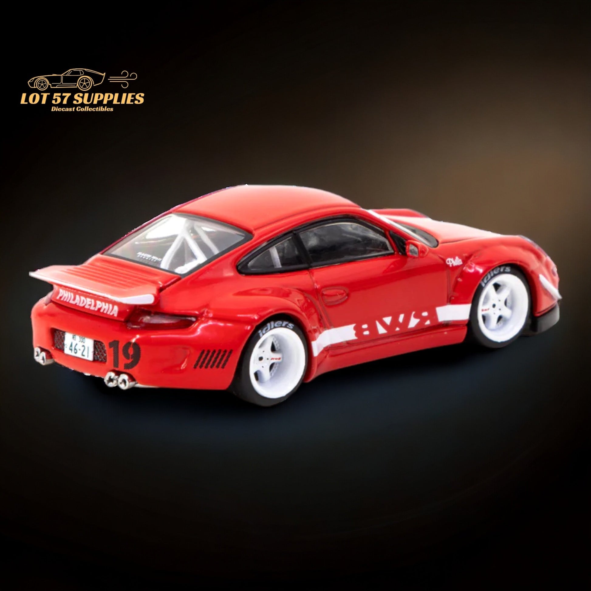 Tarmac Works Porsche RWB 997 Philadelphia 1:64 - Evergreen Kings