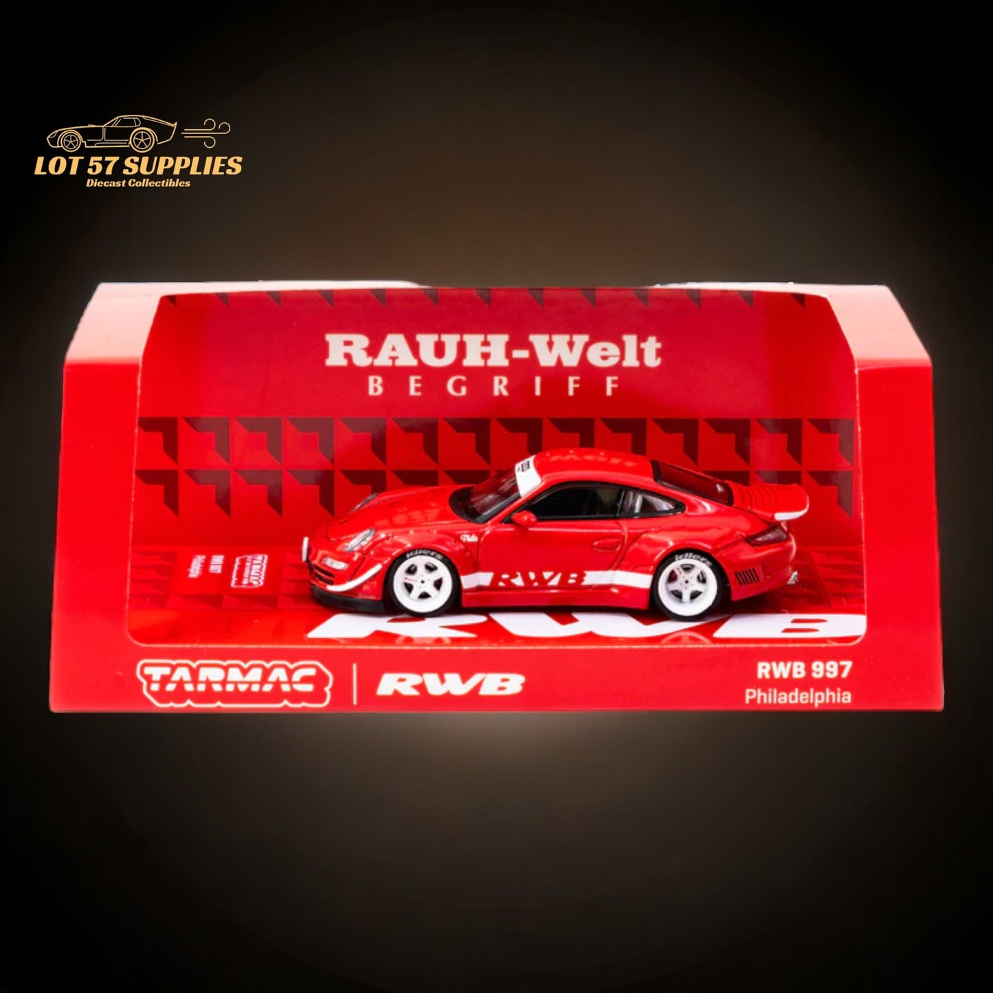 Tarmac Works Porsche RWB 997 Philadelphia 1:64 - Evergreen Kings