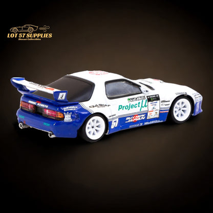 Tarmac Works Mazda RX-7 FC3S PANDEM Drift Livery 1:64 - Evergreen Kings