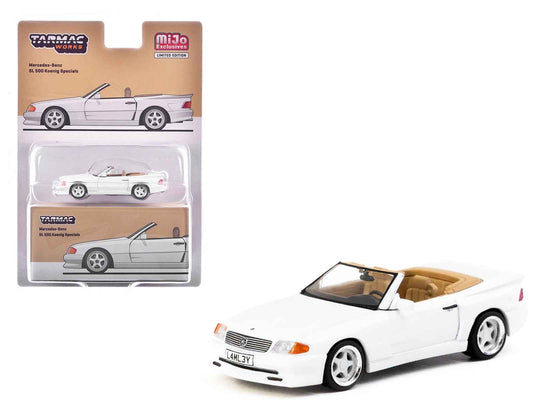Mercedes-Benz SL 500 Koenig Specials Convertible White "Global64" Series 1/64 Diecast Model by Tarmac Works