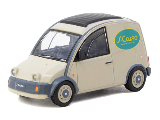 Nissan S-Cargo Van RHD (Right Hand Drive) "Presentation" Beige with Tarmac Cards "Global64" Series 1/64 Diecast Model Car by Tarmac Works