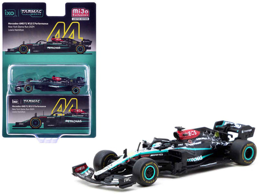Mercedes-AMG F1 W12 E Performance #44 Lewis Hamilton Formula One F1 "New York Demo Run" (2024) "Global64" Series 1/64 Diecast Model by Tarmac Works