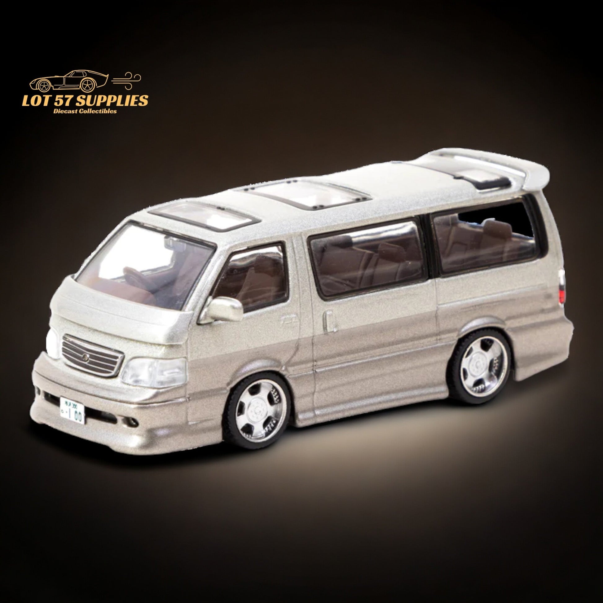 Tarmac Works Toyota Hiace Wagon Custom 1:64 - Evergreen Kings