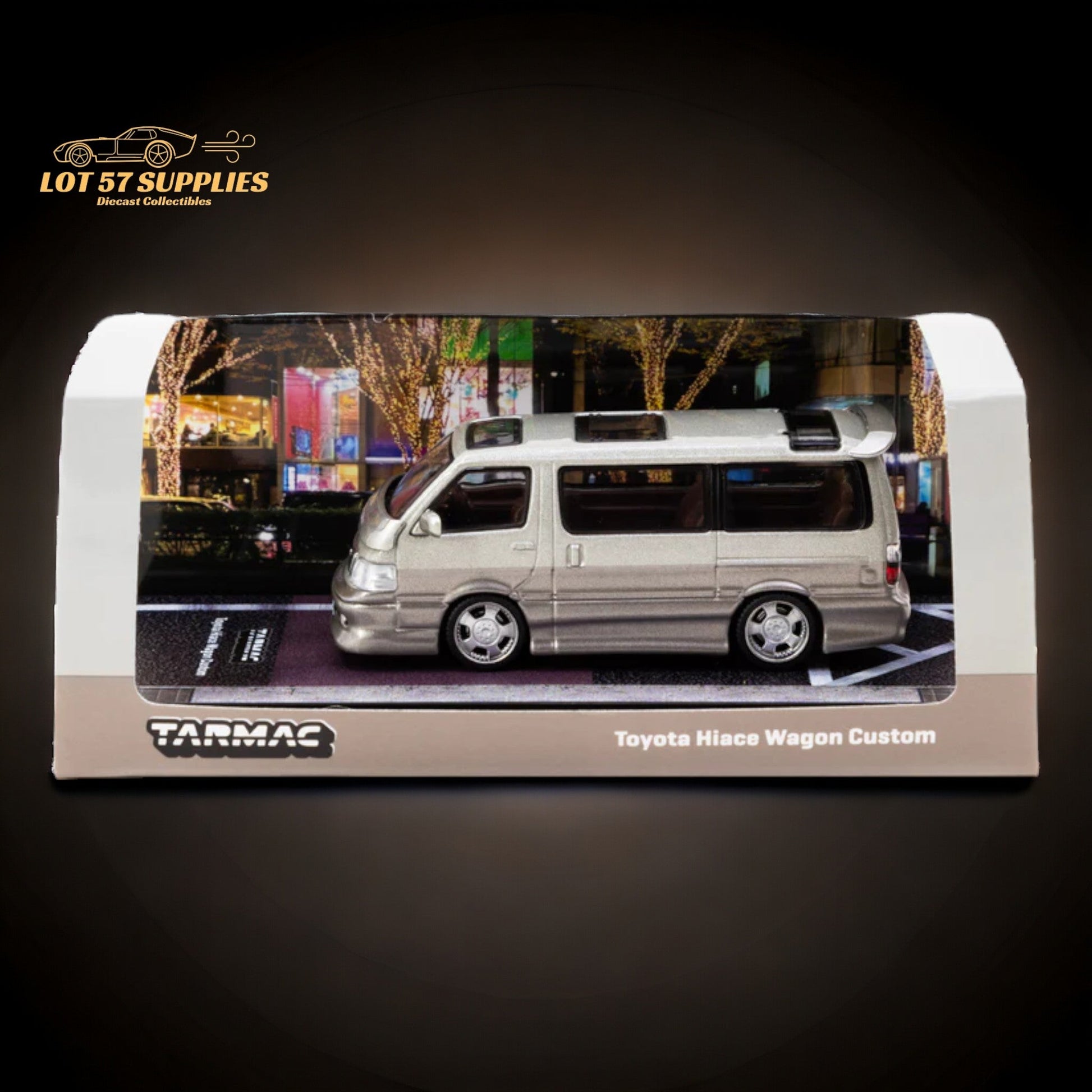 Tarmac Works Toyota Hiace Wagon Custom 1:64 - Evergreen Kings