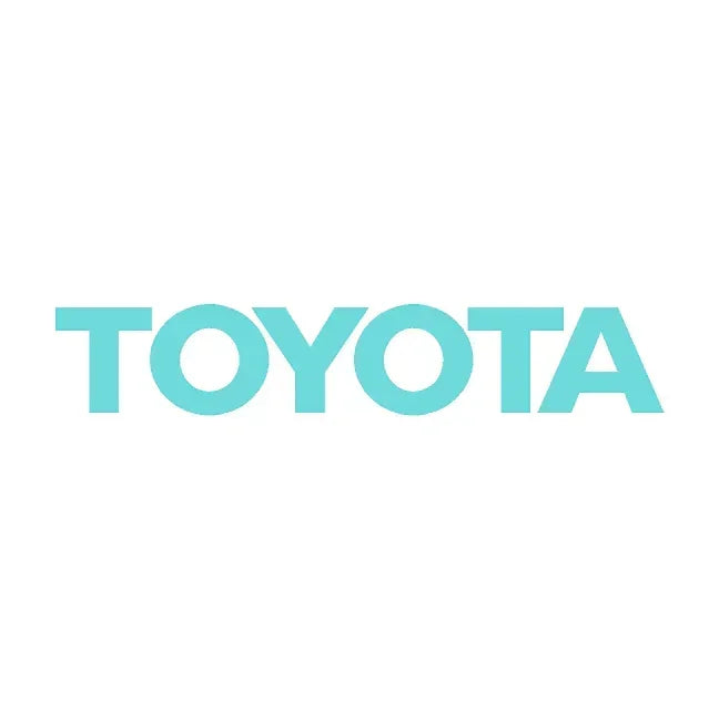 Blue Toyota rear tailgate emblem overlay for 2024+ Land Cruiser, made by StickerFab, showcasing a sleek design for vehicle branding.