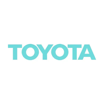 Blue Toyota rear tailgate emblem overlay for 2024+ Land Cruiser, made by StickerFab, showcasing a sleek design for vehicle branding.